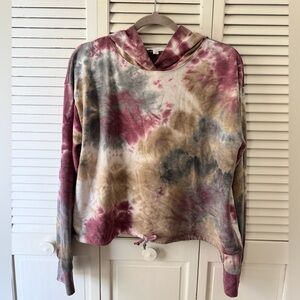 Socialite Multicolor Tie-Dye Hoodie size L